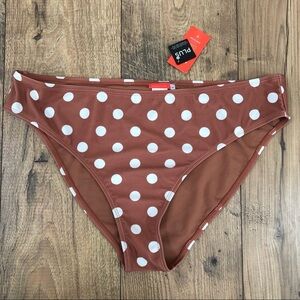 NWT River Island Resort Polka Dot Plus Size Bikini Bottom